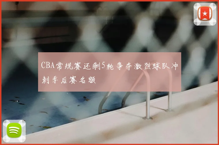 CBA常规赛还剩5轮争夺激烈球队冲刺季后赛名额